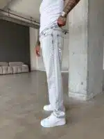 Erkek Basic Baggy Pantolon - Acık Gri - Görsel 3
