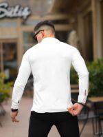 Erkek Beyaz Slim Fit Klasik Gömlek - Görsel 4