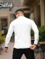 Erkek Beyaz Slim Fit Klasik Gömlek - Görsel 4