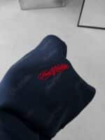 FourSF Flok Baskılı 3 İplik Sweatshirt – Lacivert - Görsel 5