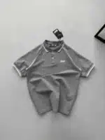 ST Koldan Şeritli Polo Yaka T-shirt - Gri