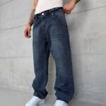 Premium İmzalı Seri Baggy Pantolon - Taşlamalı İndigo 2011