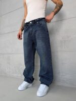 Premium İmzalı Seri Baggy Pantolon - Taşlamalı İndigo 2011