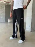 Çizgili Lastikli Stoper Paça Baggy Eşofman