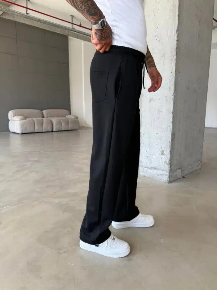 Lastikli Stoper Paça Baggy Eşofman - Görsel 5