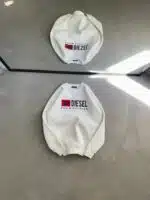 DS Baskılı Üç İplik Sweatshirt – Beyaz